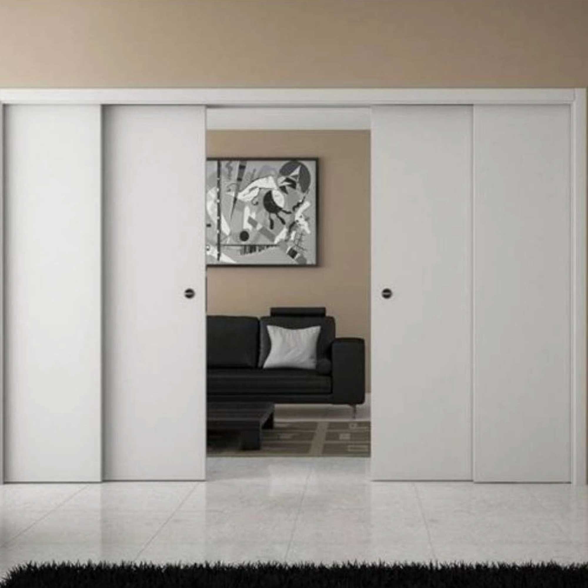 Controtelaio Per Porta Scorrevole Anta Unica - Intonaco 105mm, Misura 100x210 Cm Doortech - Foto 4